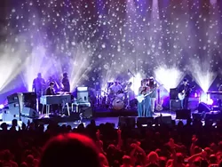 LIGHT UP THE NIGHT: Both the sound fidelity and dramatic lighting design made for a great show, demonstrating once again that the Bowl is a first-rate venue. - PHOTO BY GLEN STARKEY
