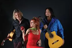 SPICY HOT!: Latin guitar/world fusion trio Incendio plays July 11 at City Park in downtown Paso Robles during a free concert! - PHOTO COURTESY OF INCENDIO