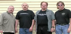 OLD AND NEW : Al Millan (second from left and inset) returns with his band the Robots for a fundraising concert for People First of SLO at the Odd Fellows Hall on July 18. - PHOTOS COURTESY OF AL MILAN AND THE ROBOTS