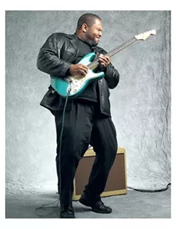 YOUNG GUN : Awesome young blues ax man Kirk Fletcher will bring his ripping sounds to the SLO Vets Hall on Dec. 5. - PHOTO COURTESY OF KIRK FLETCHER