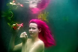 CREATURE OF THE DEEP : While Mark Velasquez worked with professional model Raven La Faye for this shot, the Santa Maria photographer more often employs a regular gang of photogenic friends as muses. - PHOTO BY MARK VELASQUEZ