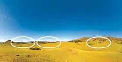 TOO CLOSE FOR COMFORT: Nearby residents say the two 4-acre composting sites proposed right outside of San Luis Obispo near Orcutt Road (one pictured, right) are too close to their homes (pictured left) to avoid negative impacts. - PHOTO BY HENRY BRUINGTON