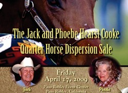 PICTURED BUT OPPOSED :  Phoebe Cooke opposes the sale of her horses and the use of her name and picture in this ad for the April 17 auction. - IMAGE COURTESY OF RICK MACHADO LIVESTOCK