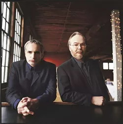 MEN IN BLACK : Donald Fagen and Walter Becker are the creative geniuses behind legendary rock act Steely Dan, which plays July 25 at the Mid-State Fair. - PHOTO COURTESY OF STEELY DAN
