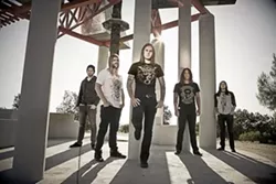 METALLIC JESUS : Christian-tinged metal act As I Lay Dying returns to SLO Brew on March 16. - PHOTO COURTESY OF AS I LAY DYING