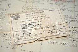 HISTORY :  Rotta Winery was founded in 1908; a 1935 business permit is in the family archive. - PHOTO BY STEVE E. MILLER