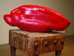 TACO TONGUE : Sandi Escobar, raised in Los Angeles, casts some of her pieces from her real tongue, a process she described as “very, very painful and slobbery.” - PHOTO COURTESY OF TIM ANDERSON