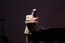 SHAKE YOUR TAIL FEATHER :  Roy Henry reprises his role as Ray Charles in Viva La Diva, the latest jewel in the Legends crown. - PHOTO COURTESY OF MICHAEL MILLER