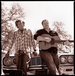 GOOD COUNTRY BOYS :  Templeton resident Mark Adams (left) and Bay Area resident Jesse Harris are Rancho Deluxe; the duo plays June 27 at Paso&rsquo;s City Park Gazebo to celebrate a killer new CD True Freedom. - PHOTO COURTESY OF RANCHO DELUXE