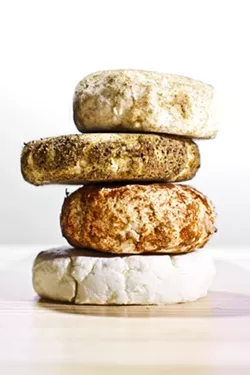 BIG CHEESE: Fans are falling over themselves to get Farmgirl Creamery's fromage blanc made with all natural sheep’s milk. The delectable cheese is milder than goat's milk and more flavorful than cow’s milk cheeses. Santa Margarita local and creamery owner Katy Lees loves to add a dollop to pizza or cook the cheese into rich risotto. - PHOTO BY FALERIOS