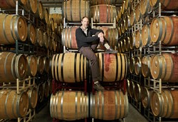 TOP MAN :  Stephen Ross Dooley owns Stephen Ross winery, which is especially notable for Pinot Noir. - PHOTO BY STEVE E. MILLER)