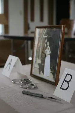 EXHIBIT A : Evidence of a wife’s murder of her drunken husband is an integral part of the courthouse scene. - PHOTOS BY GLEN STARKEY