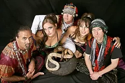 BELLY UP : Middle Eastern lounge music and bellydancing with fire are what you can expect from Danyavaad and the Shimmy Sisters at the Steynberg Gallery Aug. 27. - PHOTO COURTESY OF DANYAVAAD AND THE SHIMMY SISTERS