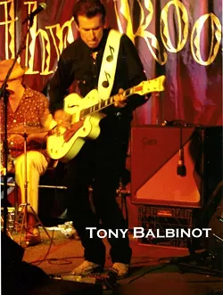 GUITAR SLINGER : Tony Balbinot and his band the Cadillac Angels promote their 15th studio album, Two Blocks Off Main, with a Nov. 15 show at Frog and Peach. - PHOTO COURTESY OF CADILLAC ANGELS