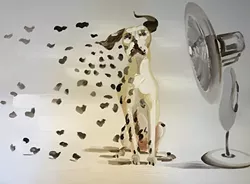 SPOT REMOVAL: This Dalmatian painting represents the sort of tattoo removal and skin treatments available at Open Canvas Laser. - IMAGE OWNED BY OPEN CANVAS LASER