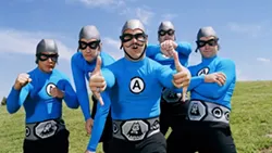 SUPERHEROES OF NERD ROCK! : The Aquabats bring their awesome multimedia show to SLO Brew on Dec. 15. - PHOTO COURTESY OF THE AQUABATS