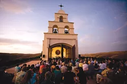 SOAKING IN THE SOUNDS : Festival Mozaic’s audience at Chapel Hill in Shandon enjoys a stunning vista along with classical music. - PHOTO COURTESY OF FESTIVAL MOZAIC