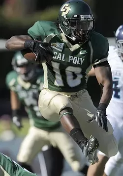 BREAKTHROUGH : After a productive senior season, Cal Poly tailback Deonte Williams earned a contract offer with the Oakland Raiders on April 27. - PHOTO COURTESY OF CAL POLY ATHLETICS