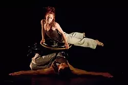 ‘THE BEAUTY THAT WAS MINE’ : Pictured are dancers Sonsherée Giles and Rodney Bell in Axis Dance Company’s “The beauty that was mine, through the middle, without stopping,” choreographed by Joe Goode. - PHOTO BY KEVIN COLTON