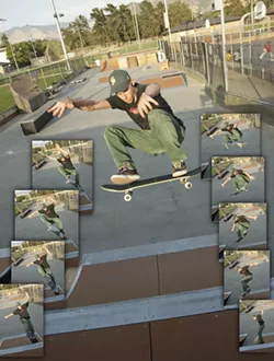 BIG AIR : Johnny Ransom makes the best of the park. - PHOTOS BY STEVE E. MILLER