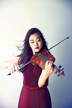 HEART STRINGS: Kristin Lee will rock the violin during a chamber concert performance featuring music by Michael Fine, Shostakovich, and Beethoven slated for July 26 as part of the Festival Mozaic’s 45th season. - PHOTO COURTESY OF FESTIVAL MOZAIC
