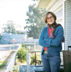 LADY OF GHOSTTOWN : Farm City author Novella Carpenter started an urban homestead on an empty lot in Oakland’s notorious “GhostTown.” - PHOTO BY PAIGE GREEN, COURTESY OF CUESTA COLLEGE