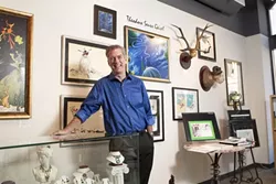 WORLD OF WHIMSY : Greg Wilkins opened A Muse Gallery with the intention of amusing the public and inspiring artists. - PHOTO BY STEVE E. MILLER