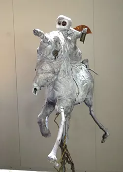 THE GOOD RIDE : Jeanette Wolff’s self-portrait reveals chutzpah, according to her fellow Studios in the Park artists. - PHOTO COURTESY OF STUDIOS ON THE PARK