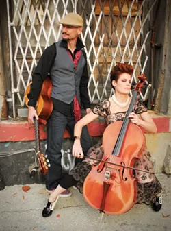 TWO IS ALL YOU NEED : Eclectic acoustic duo Montana Skies plays March 11 at Painted Sky Studios. - PHOTO COURTESY OF MONTANA SKIES