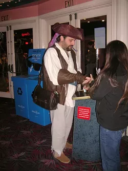 HAVE COSTUME … : Since I was dressed as a pirate, people came to me with questions. At one point, I was pressed into service ripping admission tickets at the door. - PHOTO BY RYAN MILLER