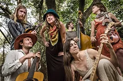 FOLK ORCHESTRA!: Oregon-based Patchy Sanders plays May 8 at Coalesce Bookstore and May 9 at Castoro Cellars. - PHOTO COURTESY OF PATCHY SANDERS