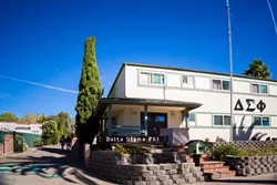 THE SCENE: An alleged armed robbery and alleged drug activity at the Delta Sigma Phi fraternity house on California Boulevard resulted in the arrests of six Cal Poly students in the span of less than a month. - PHOTO BY KAORI FUNAHASHI