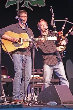 MUSICAL BRETHREN : Stuart Mason and David Brewer of Molly’s Revenge delivered the goods. - PHOTO BY GLEN STARKEY