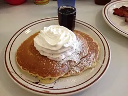 SUGAR SHOCK: A trifecta of chocolate chips, whipped cream, and syrup takes these cakes into the next dimension. - PHOTO BY KEN SAMUELS