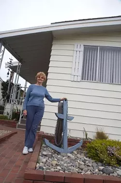 UNMOVING MOBILE : At Sea Oaks in Los Osos, residents like Marie Pounders have become involved in the politics of protecting their homes. - PHOTO BY JESSE ACOSTA