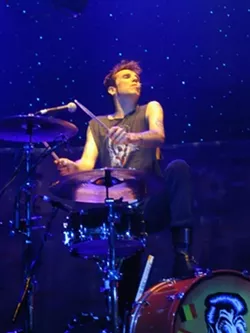 ROCKABILLY ROAR : Former Stray Cats skin beater Slim Jim Phantom headlines the Mods-n-Rockers scooter and motorcycle gathering May 3 at Downtown Brew. - PHOTO COURTESY OF SLIM JIM PHANTOM