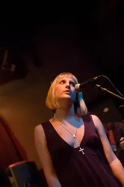 SENSITIVE SINGER : Anastasia Trevino and her band Black Shirts play at the Steynberg Gallery on Dec. 5. - PHOTO COURTESY OF BLACK SHIRTS