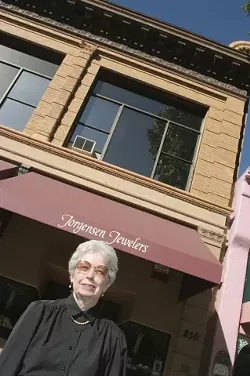LIKE A ROCK : Jorgensen Jewelers opened in San Luis Obispo in 1959, and current owner Nina Chapman acquired the business from her sister and brother-in-law in 1970. “The product we carry has changed some,� Chapman said, “but jewelry is jewelry." - PHOTO BY CHRISTOPHER GARDNER