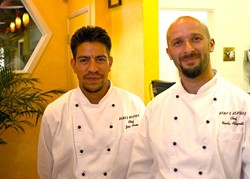 HUNGRY? :  Chefs Jose Arceo (left) and Nicola Allegretta bring the flavors of Italy to your dining-room table. - PHOTO BY JESSE ACOSTA