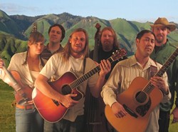 MOUNTAIN BOYS NO LONGER :  Cuesta Ridge (sans Mountain Boys please note their new fiddler Lillian Thomasson, who is clearly not a boy!) may release its new album (if they get the copies in time) at their Red Barn Concert in Los Osos on March 1. CDs or not, the show must go on. - PHOTO COURTESY OF CUESTA RIDGE