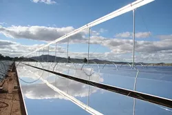 THE WAY IT IS : Ausra's solar facility in Australia makes use of the solar thermal technology planned for the Carrizo Energy Solar Facility. The process reflects solar energy onto water-filled tubes. When the water boils, it turns a turbine to create electricity.
