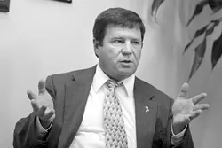 UNDER PRESSURE : Seen here in an undated file photo, SLO County Sheriff Pat Hedges is asking a court to restrain county employees from discussing an ongoing investigation into his office. He also wants the county to pay his legal fees. - FILE PHOTO