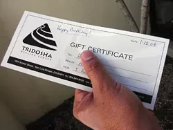 THANKS FOR NOTHING : Tridosha students complained that they were sold class packages and gift certificates up until days before the studio closed. - PHOTO BY RYAN MILLER
