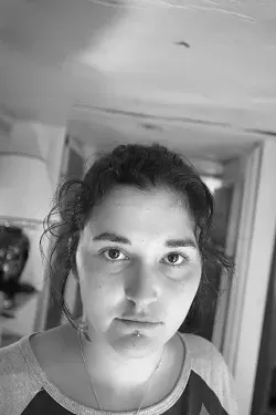 SAYONARA : Jamie Arnold is moving to her mom’s house in Lompoc. The trailer she lived in at Sunny Acres leaked when it rained, but she was happy and sober. - CHRISTOPHER GARDNER