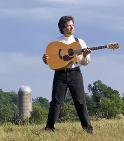 NICE SILO : Award-winning Shenandoah Valley singer-songwriter-storyteller Andrew McKnight, a guy who dumped his corporate gig to become a traveling troubadour, plays Nov. 15 at Linnaea's Cafe . - PHOTO COURTESY OF ANDREW MCKNIGHT