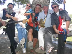 GET A LEG UP : The new lineup of the Mighty Croon Dogs is ready to come unleashed on Friday, July 20, at Bianchi Winery in Paso Robles. - PHOTO COURTESY OF THE MIGHTY CROON DOGS