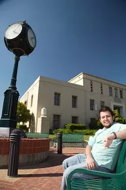 KEEP AN EYE ON THE TIME : Do not sit for too long in San Luis Obispo. If you occupy a bench for more than an hour, you could face a $100 fine. - PHOTO BY JESSE ACOSTA
