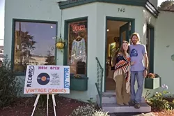 VINYL FANTASY : Jeremiah and Bree Highhouse want locals to find something new in their vintage record store, which doubles as an art gallery. - PHOTO COURTESY OF LARRY S. RHODES