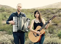 SONGSMITHS: Seattle singer-songwriter Jaspar Lepak and her husband, Kale, play a Songwriters at Play showcase at the Otter Rock Cafe on April 25. - PHOTO COURTESY OF THE JASPAR LEPAK DUO