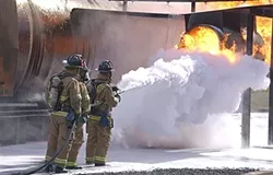 CONTAMINATION: Thousands of gallons of chemical foam has been used by the military to train soldiers to fight fires at military installations, including those located in SLO and Santa Barbara counties. Now, the EPA worries that the practice caused possibly harmful chemicals to leach into the soil and groundwater. - PHOTO COURTESY OF THE U.S. DEPARTMENT OF DEFENSE